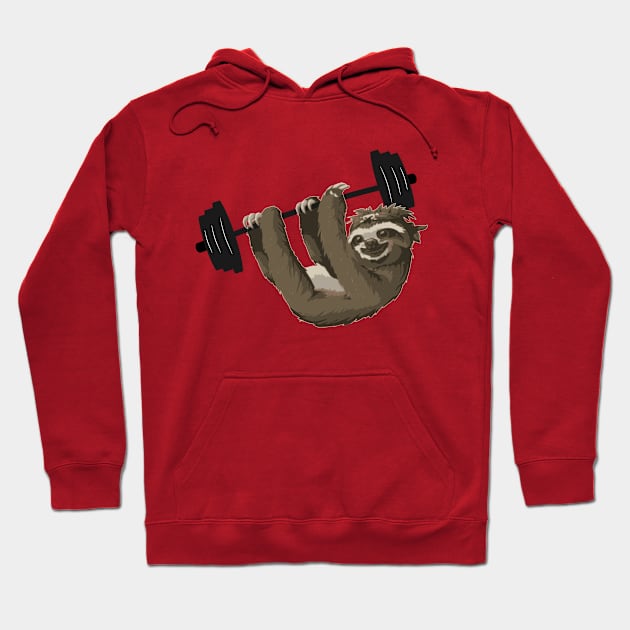 Weightlifting Sloth Hoodie by dgray95